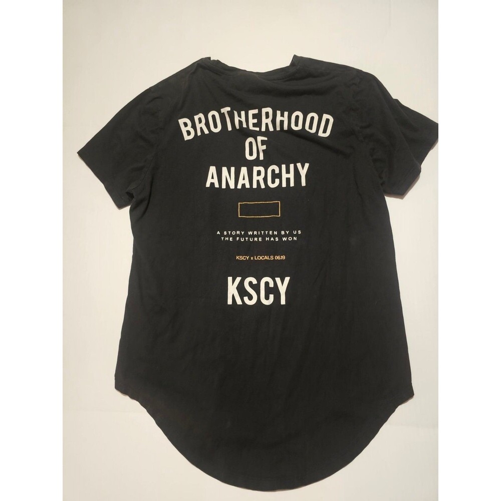KSCY Kiss Chacey Mens Large Brotherhood of Anarchy Locals 2019 Black T Shirt